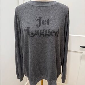 Buddy Love Jet Lagged Dark Gray Pullover Sweatshirt